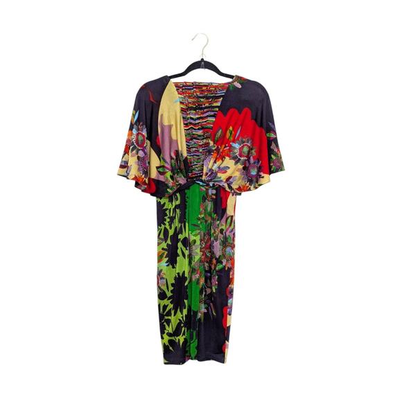 Anthropologie Ranna Gill Sabatina Dress Colorful Beyonce Glam Party Avant Garde - Picture 3 of 5